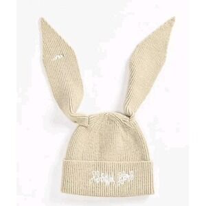 Personal Fears Bunny Ears Beanie Cream White NWOT New Without Tags Long Ears Y2K